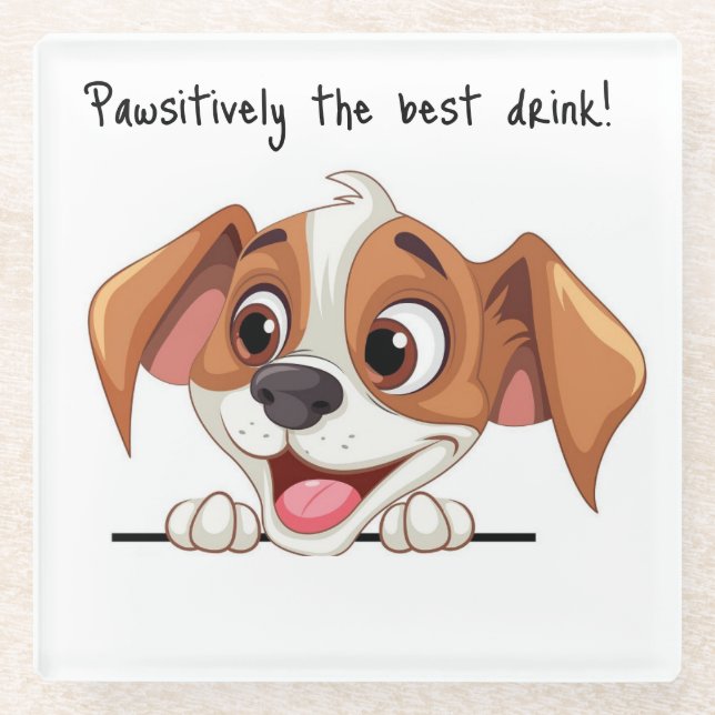 Cute Dog - Coaster (Front)