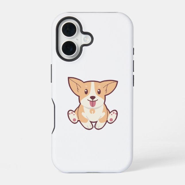 Cute Dog Collection iPhone 16 Case (Back)