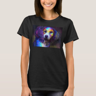 Cute Dog colourful gems dog T-Shirt