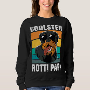 Cute Dog Daddy Vintage Rottweiler Dog Trainer Sweatshirt