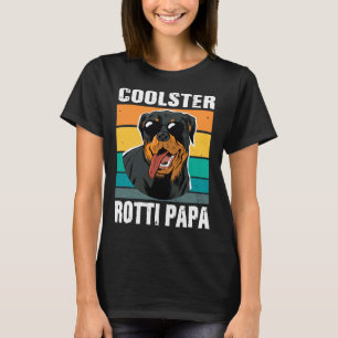 Cute Dog Daddy Vintage Rottweiler Dog Trainer T-Shirt