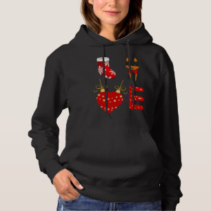 Cute Dog Doberman Pinscher Mom Love Christmas Pupp Hoodie