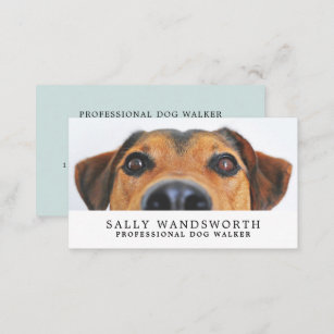 Cute Dog,  Dog Walker Service Business Card