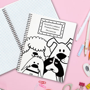 Cute Dog Doodle Notebook