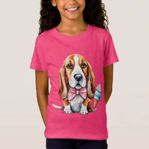 Cute dog eating ice cream T-Shirt
