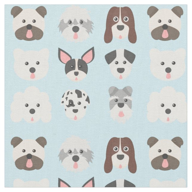 Cute Dog Fabric (Close Up)