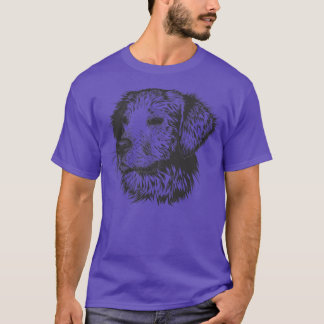 Cute Dog Face Illustration T-Shirt