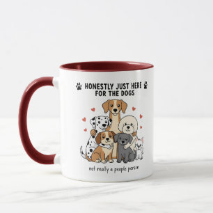 Cute Dog Family Group for Dog Moms and Pet Lovers Mug