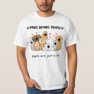 Cute Dog Family Group for Dog Moms and Pet Lovers T-Shirt