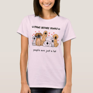 Cute Dog Family Group for Dog Moms and Pet Lovers T-Shirt