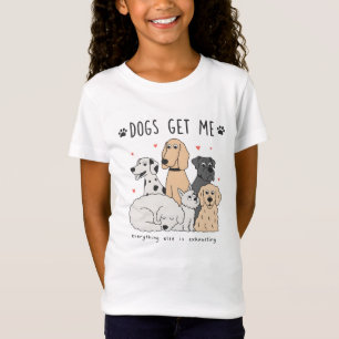 Cute Dog Family Group for Dog Moms and Pet Lovers T-Shirt