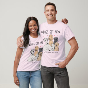 Cute Dog Family Group for Dog Moms and Pet Lovers T-Shirt