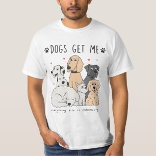 Cute Dog Family Group for Dog Moms and Pet Lovers T-Shirt