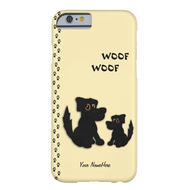 Cute Dog Family Personal Case-Mate iPhone Case (Back)