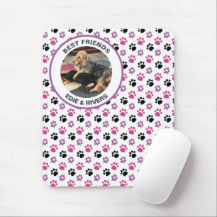 Cute Dog Foot Prints Mousepad