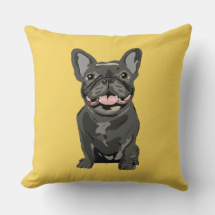 Cute dog, French bulldog Cushion