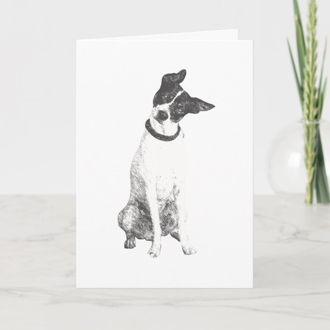 Cute Dog Friendship Card (Front)