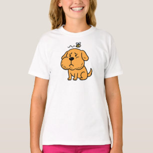 Cute Dog Get Stung by Bee T-Shirt