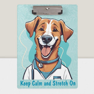 Cute Dog Gifts for Physical Therapists Doctors Clipboard