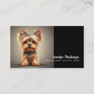 Cute Dog Groomer Grooming Service Pet Care  Business Card