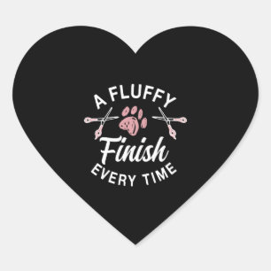 Cute Dog Groomer T-Shirt Heart Sticker