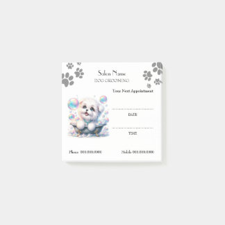 Cute dog grooming Appointment Post-it® Notes