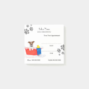 Cute dog grooming Appointment Post-it® Notes