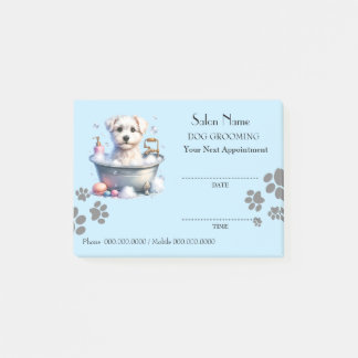Cute dog grooming Appointment Post-it® Notes