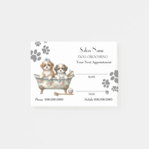 Cute dog grooming Appointment Post-it® Notes