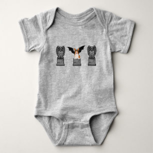 Cute Dog Halloween: Corgi Gargoyle Baby Bodysuit