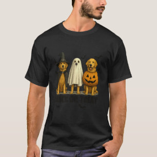 Cute Dog Halloween Costume Golden Retriever Trick T-Shirt
