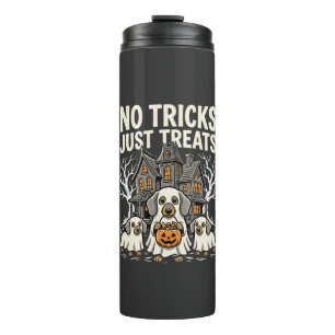 Cute Dog Halloween No Tricks Just Treats_1 Thermal Tumbler