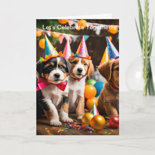 Cute Dog Happy Birthday Greeting Card