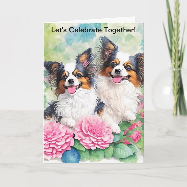 Cute Dog Happy Birthday Greeting Card (Front)