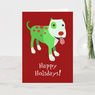 Cute Dog Holiday Card