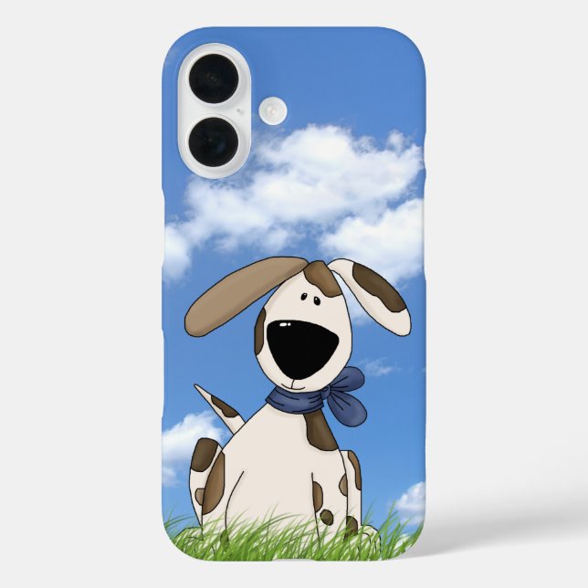 cute dog illustration in grass Case-Mate iPhone case (Back)