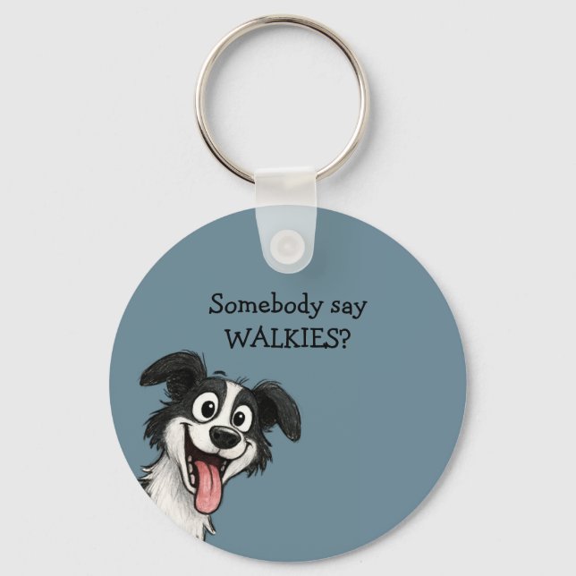 Cute Dog  Key Ring (Front)