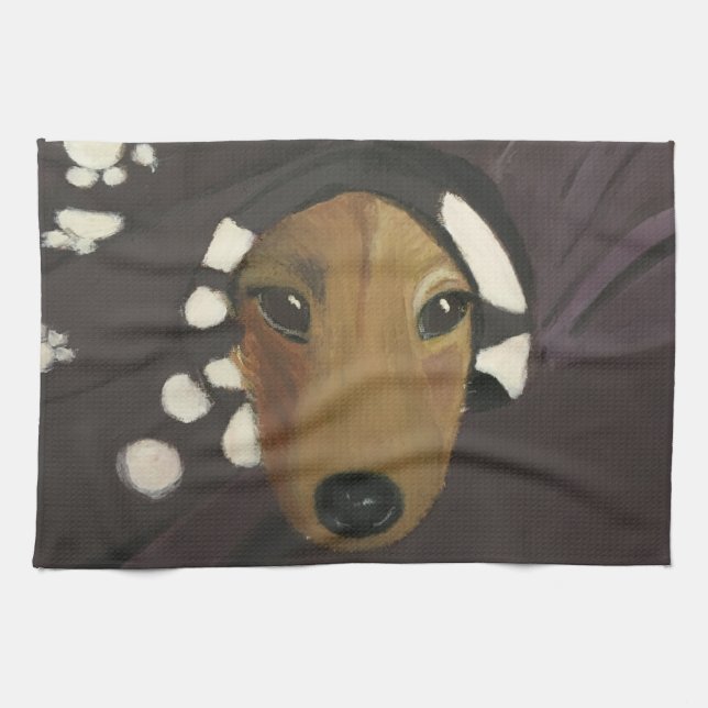 cute Dog Kitchen Towels (Horizontal)