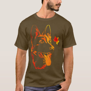 Cute Dog Leaf Fall Hello Autumn For Puppy Lover Th T-Shirt