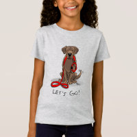Cute Dog - Let's Go! Chocolate Labrador Retriever
