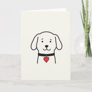 Cute Dog Love Card