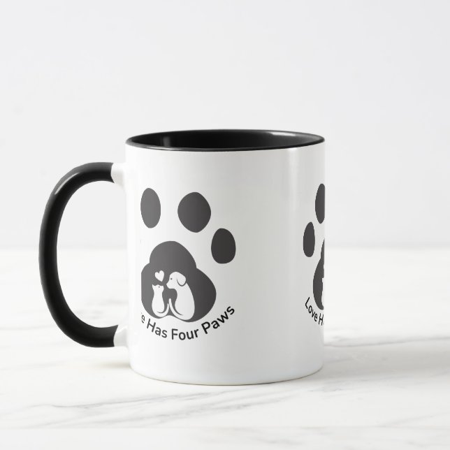 Cute Dog Love Mug (Left)