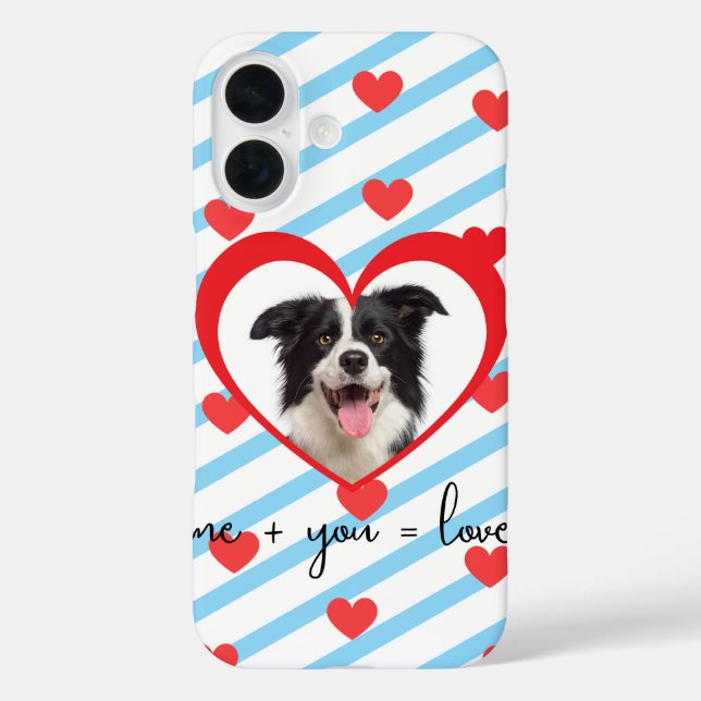 Cute Dog Love Phone Case – Me + You = Love – Adora (Back)