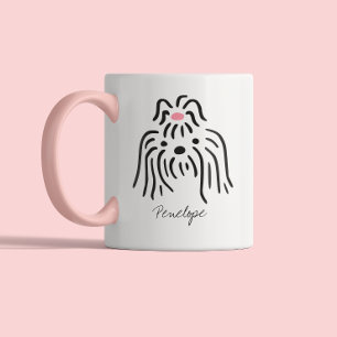 Cute Dog Lover Dog Mom Dog Dad   Shih Tzu Two-Tone Coffee Mug