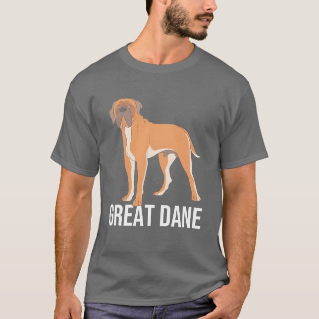 Cute Dog Lover Dog Mum And Dog Dad Great Dane gift T-Shirt (Front)