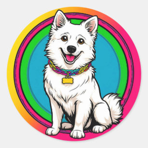 🐶 Cute Dog Lover Gift For Pet Owners And Puppy Classic Round Sticker