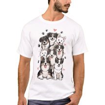 Cute Dog Lover T-Shirt Design | Funny Paw Print 
