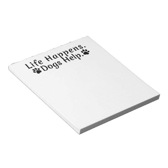 Cute Dog Lover To Do List Pad (Angled)