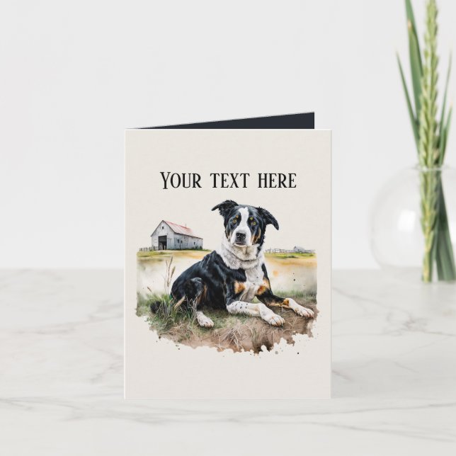 cute dog lovers add text card (Front)