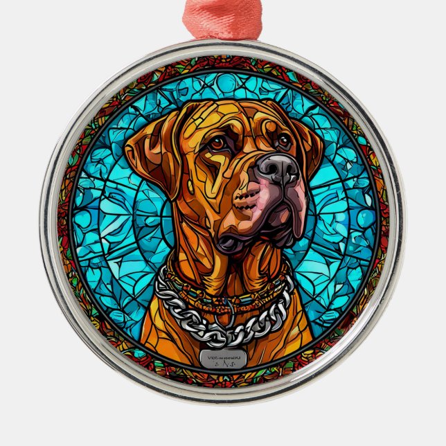 Cute Dog Metal Tree Decoration (Front)
